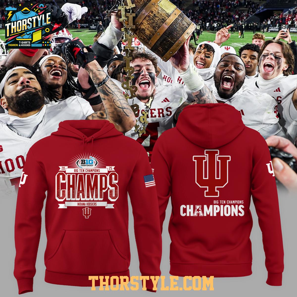 Indiana Hoosiers Big12 We Are Champions 2025 Hoodie T-Shirt Indiana Hoosiers Big12 We Are Champions 2025 Hoodie T-Shirt