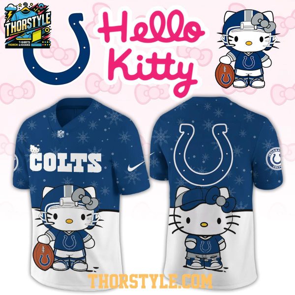 Indianapolis Colts Hello Kitty Christmas Gameday 2025 Personalized Football Jersey