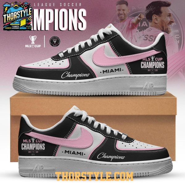 Inter Miami MLS Champions 2025 Personalized Air Force 1 Shoes