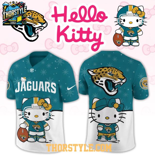 Jacksonville Jaguars Hello Kitty Christmas Gameday 2025 Personalized Football Jersey