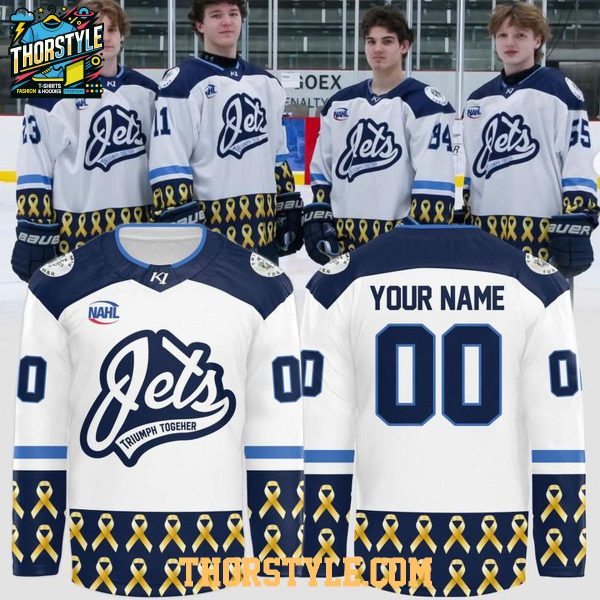Janesville Jets Triumph Together 2025 Your Town Personalized Hockey Jersey