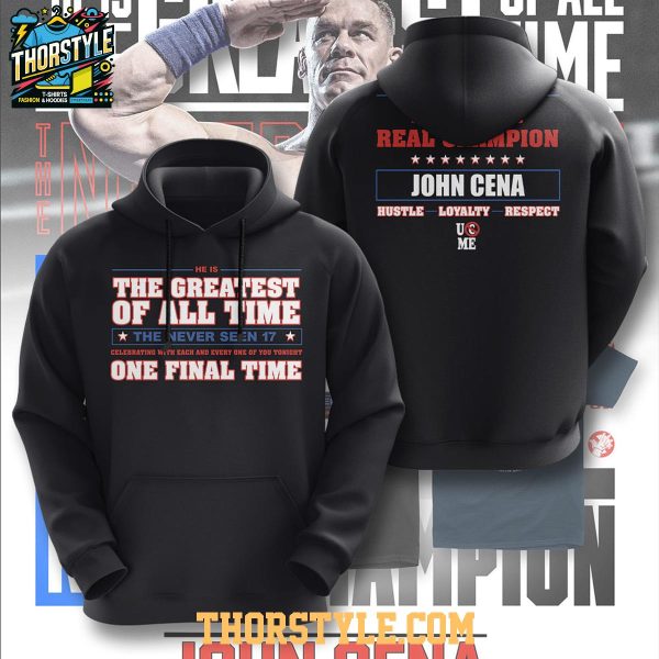 John Cena The Greatest Of All Time Farewell Tour 2025 WWE Hoodie T-Shirt