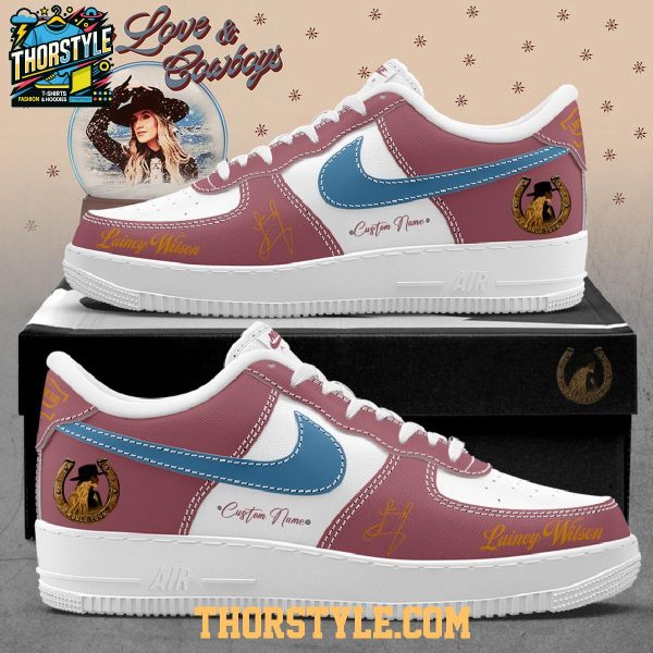 Lainey Wilson Peace Love And Cowboys Personalized Air Force 1 Shoes