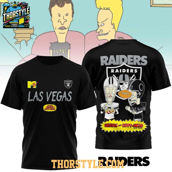 Las Vegas Raiders Beavis And Butt-Head 2025 Hoodie T-Shirt