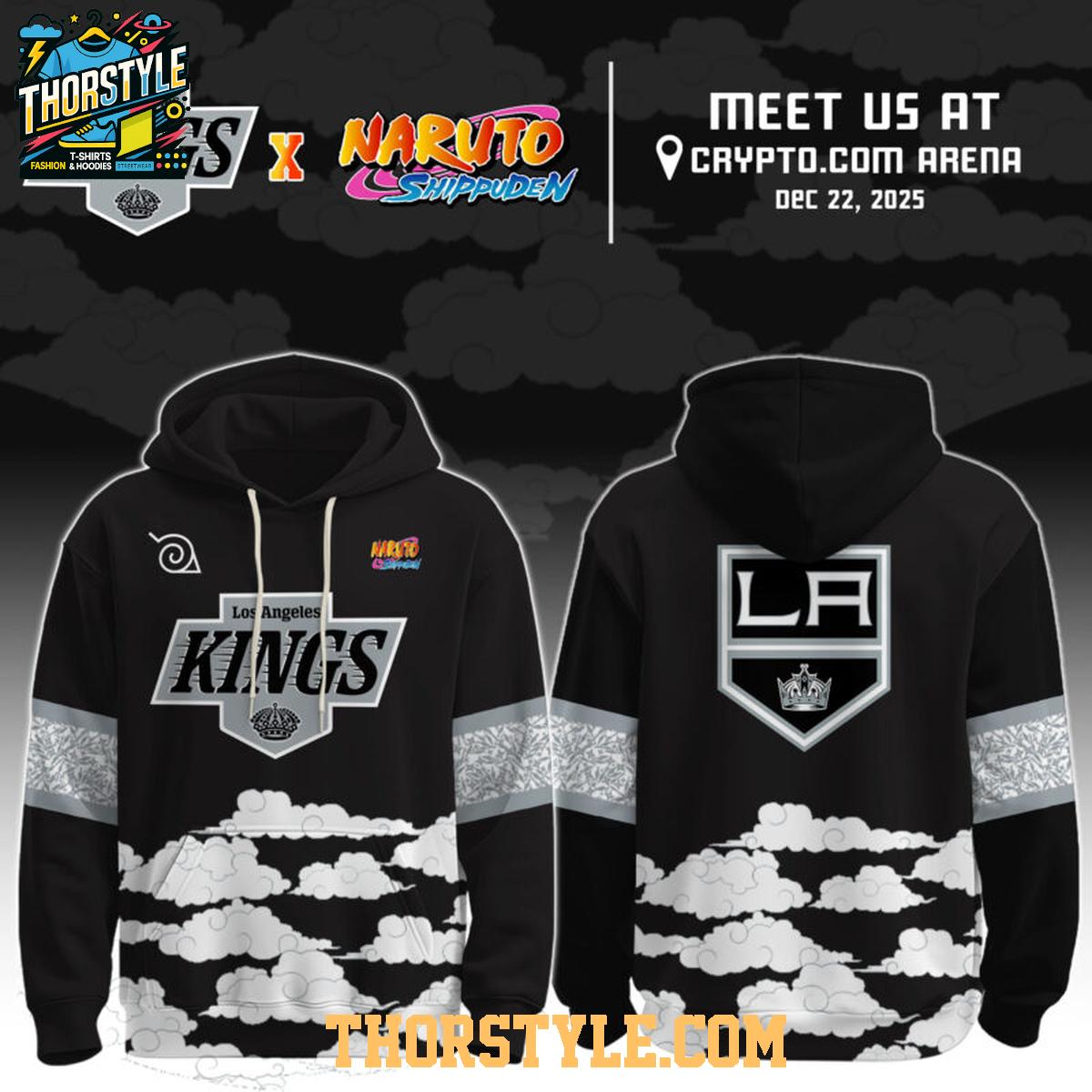 Los Angeles Kings 2025 Naruto Shippuden Night Hockey Hoodie Los Angeles Kings 2025 Naruto Shippuden Night Hockey Hoodie