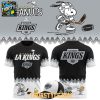 Los Angeles Kings Peanuts Christmas Snowy Hockey Day x NHL Hoodie T Shirt