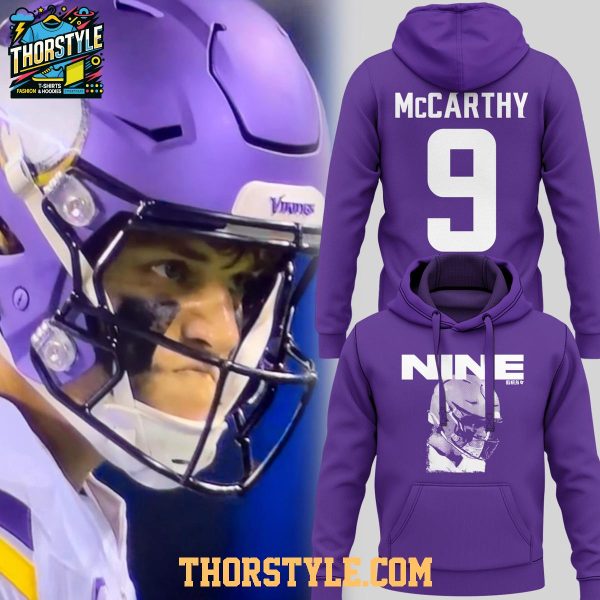 Michigan Wolverines J.J. McCarthy Nine Purple 2025 Hoodie T-Shirt