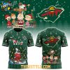 Minnesota Wild Snoopy Holly Jolly Peanuts Christmas 2025 Hoodie Shirts