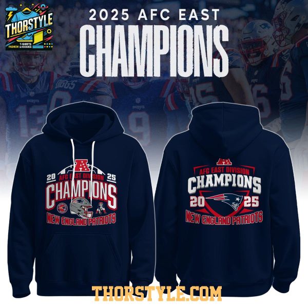 NY Patriots AFC East Champions 2025 We Are Patriots Hoodie T-Shirt