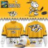 Nashville Predators Peanuts Night 2025 2026 Snoopy Hockey Hoodie T Shirt