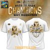Navy Midshipmen 2025 Champions CIC Trophy Back To Back Hoodie T Shirt