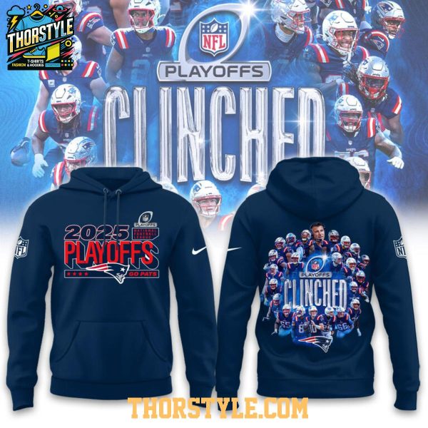 New England Patriots 2025 NFL Playoffs Ready Go Pats Hoodie T-Shirt