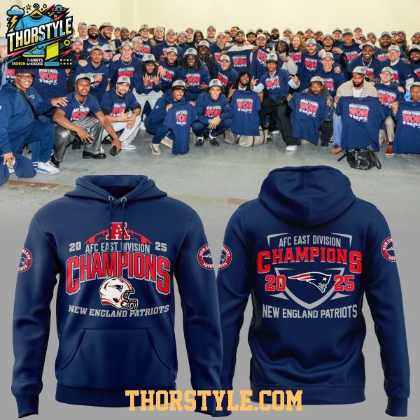 New England Patriots AFC East Champions 2025 Go Pats Hoodie T-Shirt