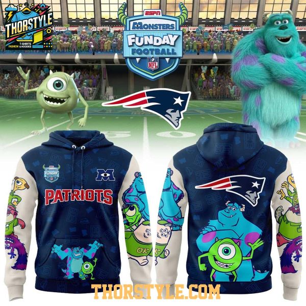 New England Patriots Monsters Inc. Funday Football 2025 X-mas Hoodie T-Shirt