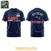 New England Patriots NFL Playoffs 2025 Heather Charcoal Go Pats Hoodie T Shirt