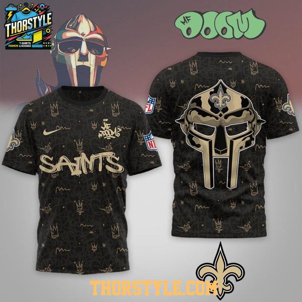 New Orleans Saints MF Doom Tribute Tour 2026 Hoodie T-Shirt