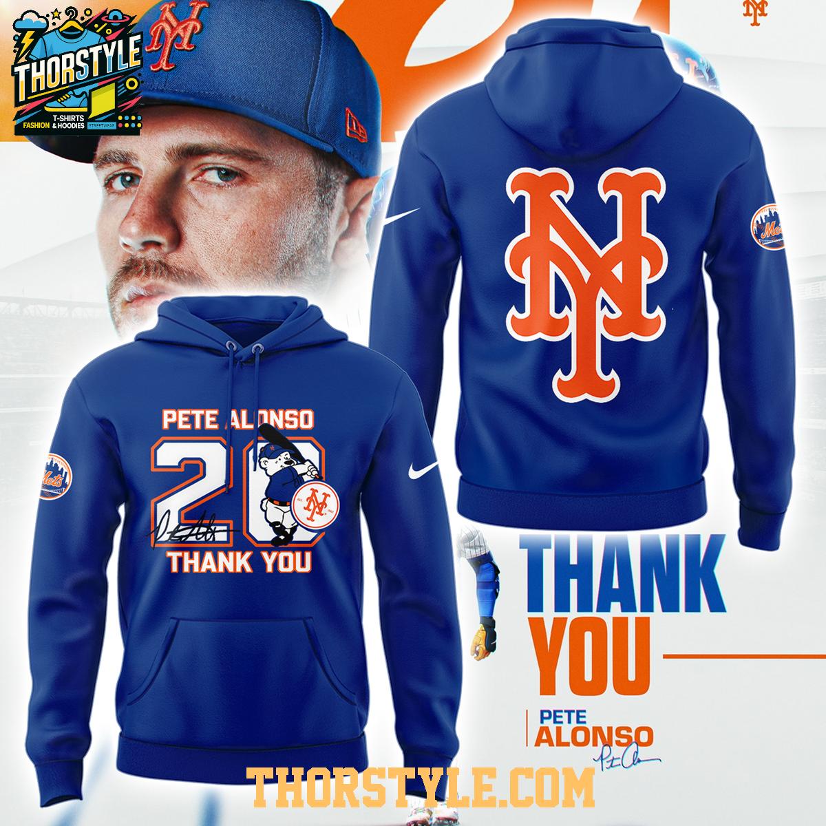 New York Mets Pete Alonso Thank You 2025 #20 Star Hoodie T-Shirt New York Mets Pete Alonso Thank You 2025 #20 Star Hoodie T-Shirt