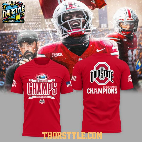 Ohio State Buckeyes Big 10 We Are Champions 2025 Hoodie T-Shirt