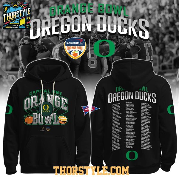 Oregon Ducks Champions Orange Bowl 2025-2026 Game Hoodie T-Shirt