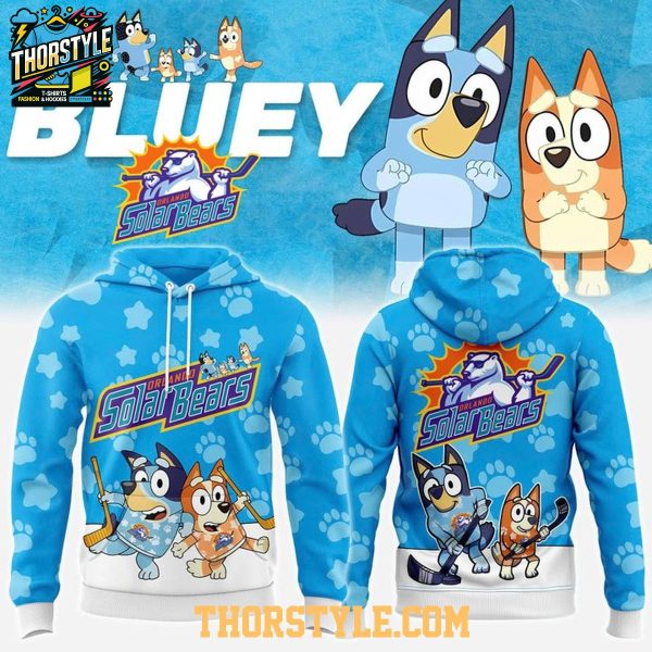 Orlando Solar Bears Bluey And Bingo Day 2025-2026 Hockey Hoodie T-Shirt