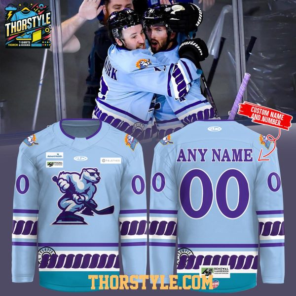 Orlando Solar Bears Game Night 2025-2026 Personalized Hockey Jersey