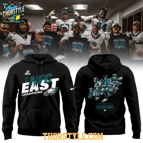 Philadelphia Eagles 2025 NFC East Division Champions Fly Eagles Fly Hoodie
