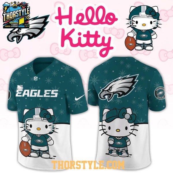 Philadelphia Eagles Hello Kitty Christmas Gameday 2025 Personalized Football Jersey