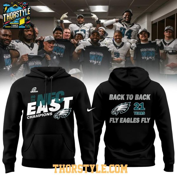 Philadelphia Eagles NFC East 2025 Back To Back Champions Hoodie T-Shirt