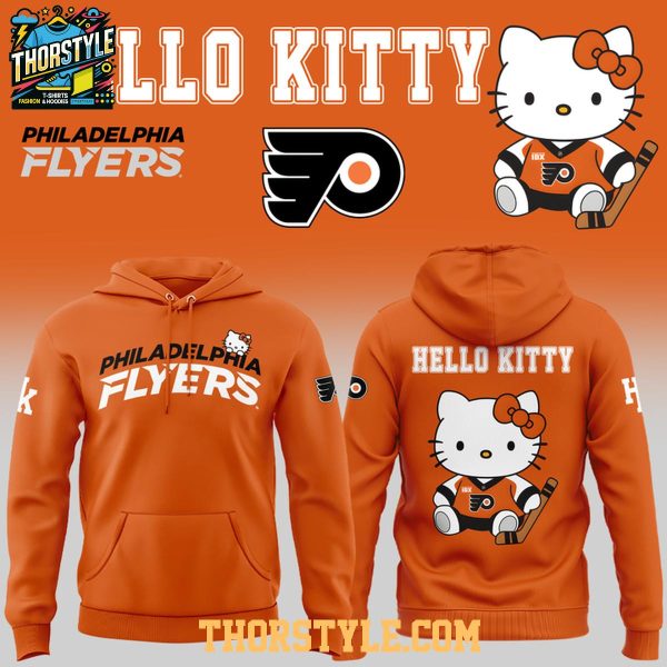 Philadelphia Flyers Hello Kitty Champions Night 2025-2026 NHL Hoodie T-Shirt