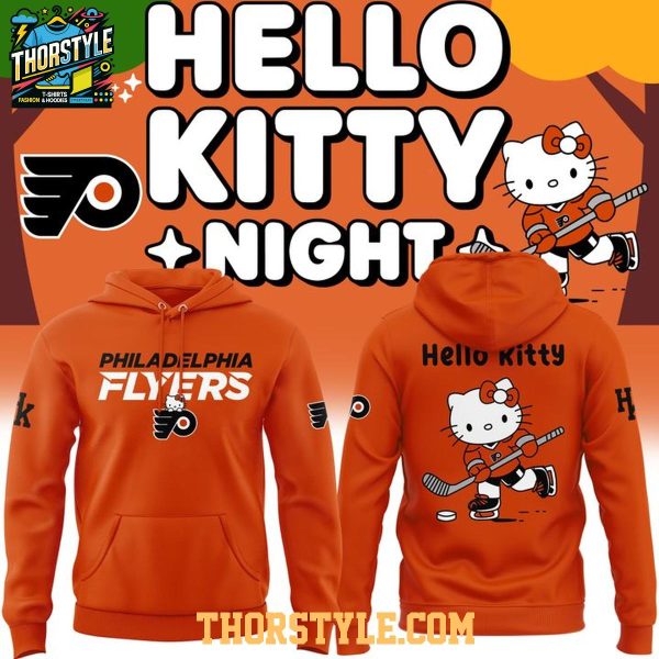 Philadelphia Flyers x Hello Kitty Night 2025-2026 Game Hoodie T-Shirt