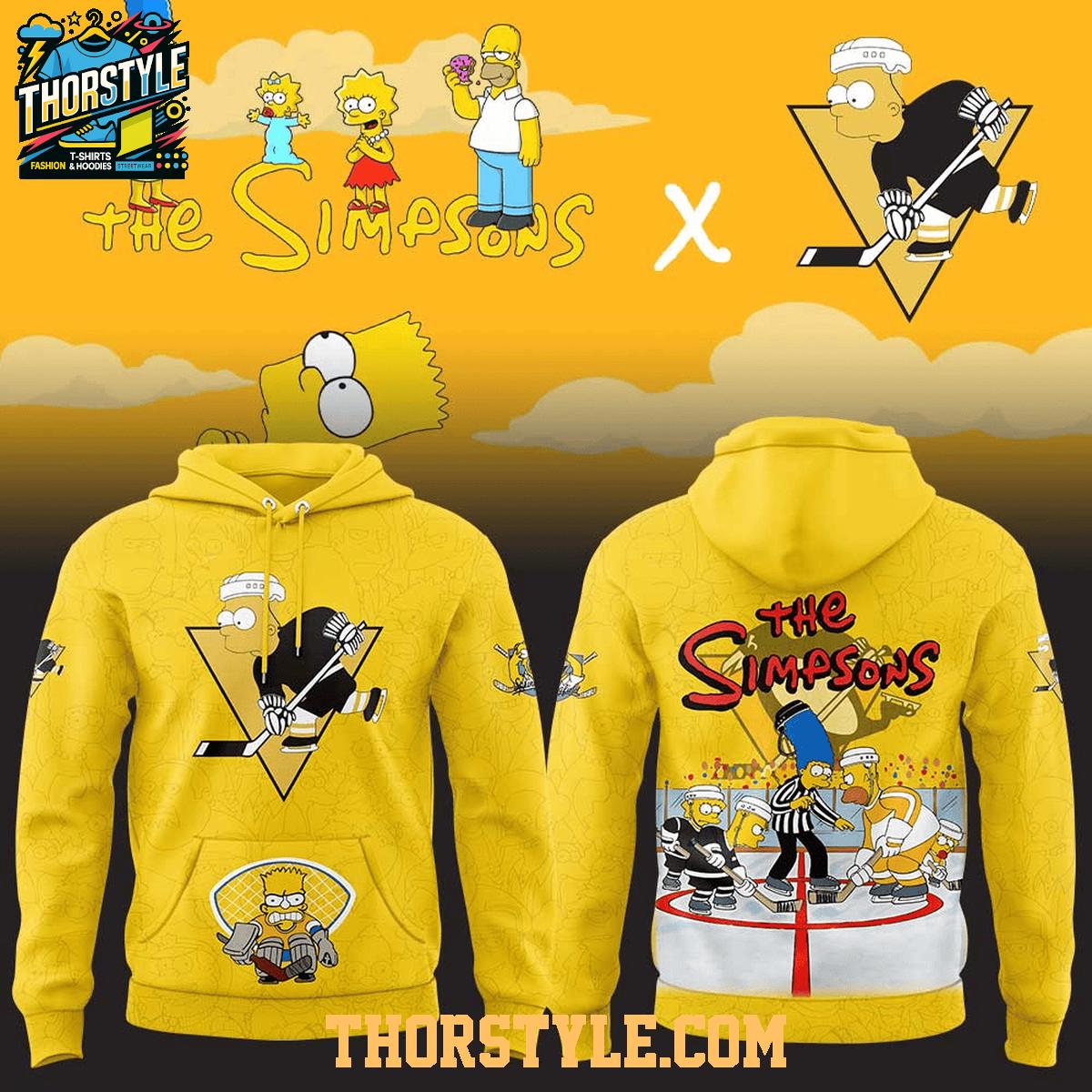 Pittsburgh Penguins The Simpsons 2025 Hockey Christmas Hoodie T-Shirt Pittsburgh Penguins The Simpsons 2025 Hockey Christmas Hoodie T-Shirt