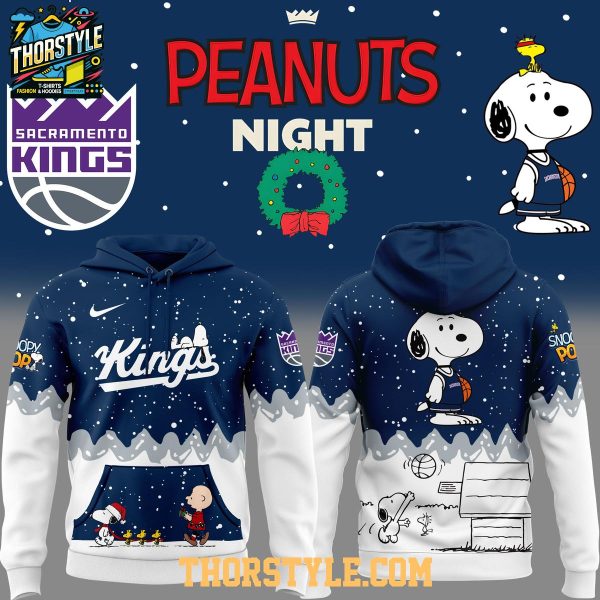 Sacramento Kings Peanuts 2025 X-Mas Night Celebration Hoodie T-Shirt