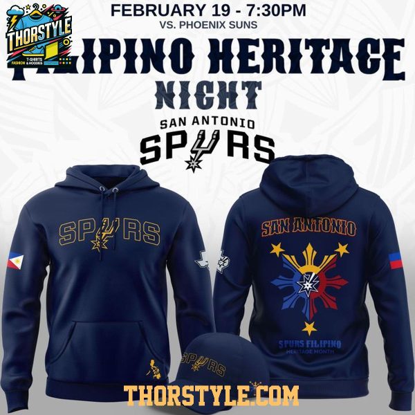 San Antonio Spurs Filipino Heritage Night 2026 NBA Champs Hoodie T-Shirt
