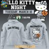 San Antonio Spurs Hello Kitty Pink Night 2025-2026 NBA Game Hoodie T-Shirt