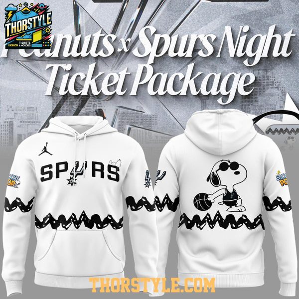 San Antonio Spurs Snoopy Night 2026 Peamuts NBA Champs Hoodie T-Shirt
