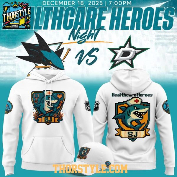 San Jose Sharks 2026 Healthcare Heroes Night Thank You Hoodie T-Shirt