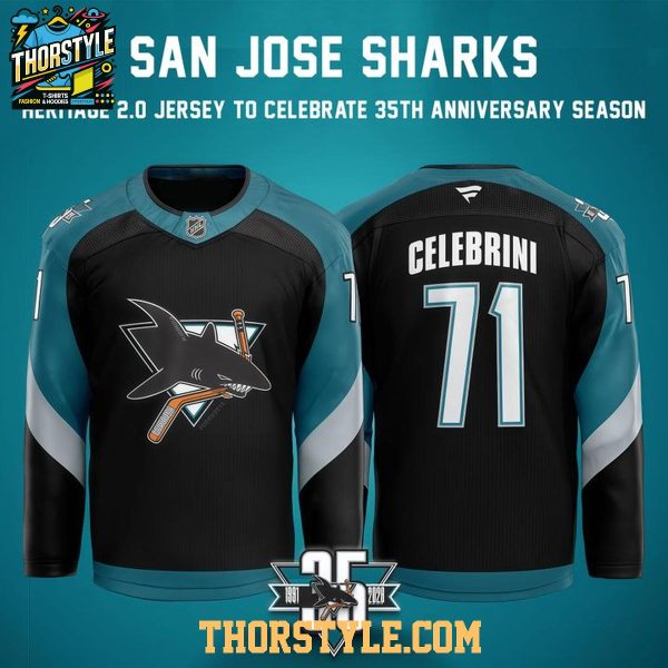 San Jose Sharks Fanatics Heritage Night 2026 Personalized Hockey Jersey