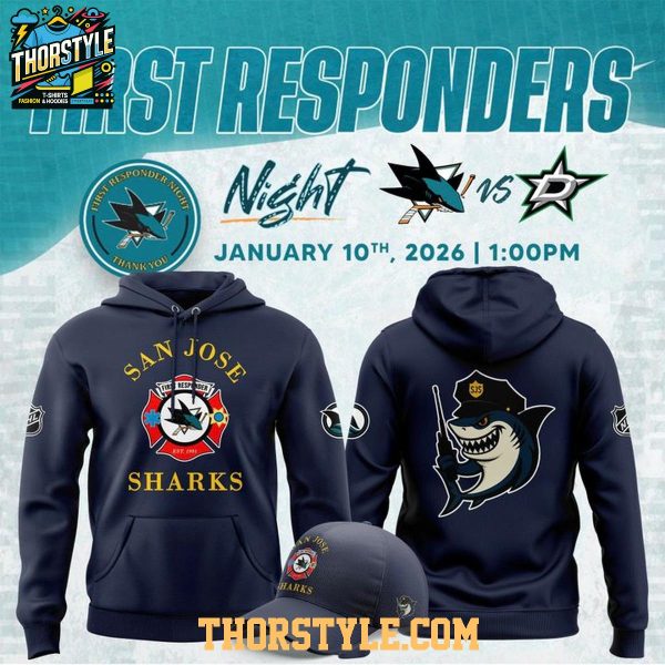 San Jose Sharks First Responders Heroes Night Thank You 2026 Hoodie T-Shirt