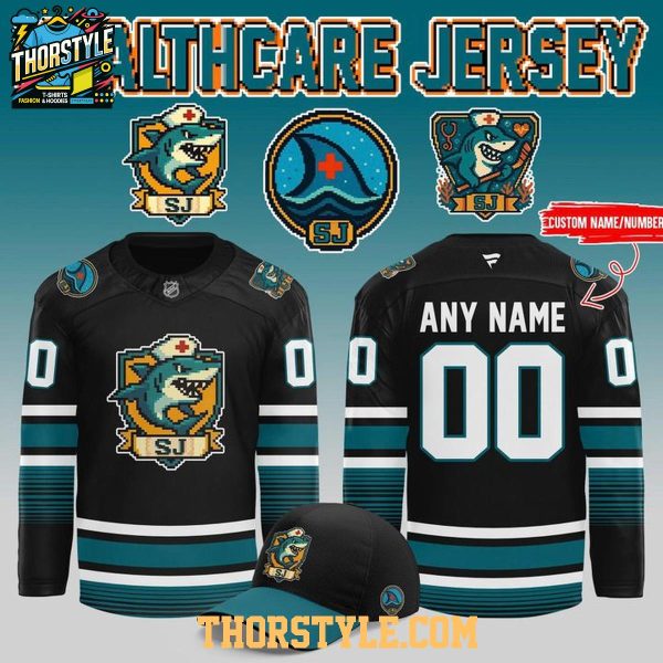 San Jose Sharks Healthcare Night 2026 Thank You Personalized Hockey Jersey