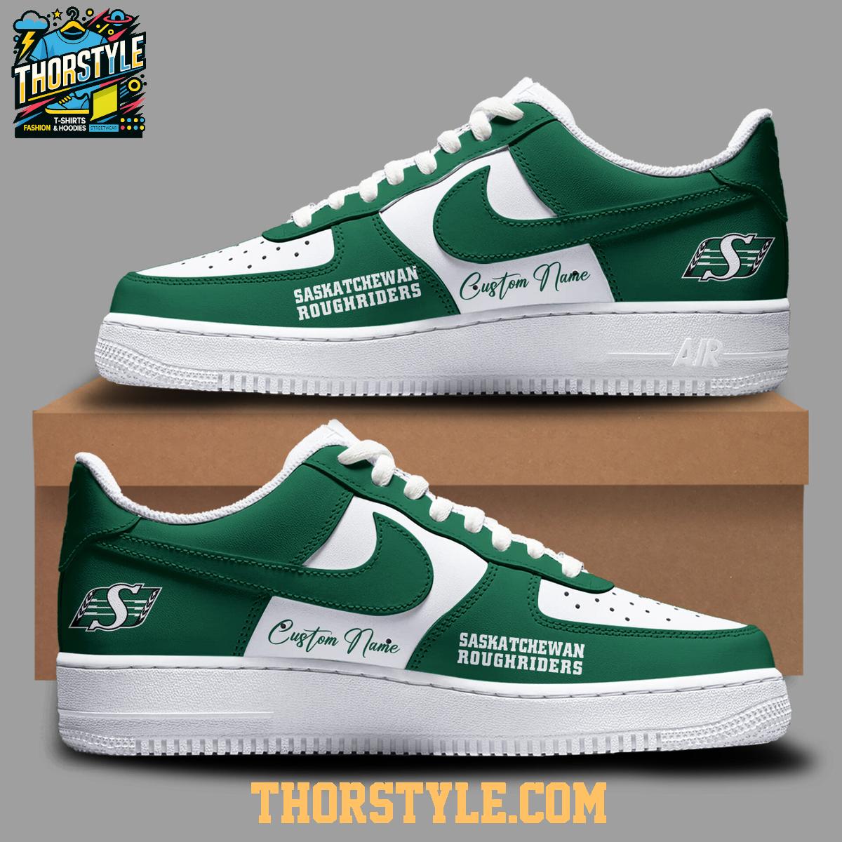 Saskatchewan Roughriders 2025 Champions Personalized Air Force 1 Shoes Saskatchewan Roughriders 2025 Champions Personalized Air Force 1 Shoes
