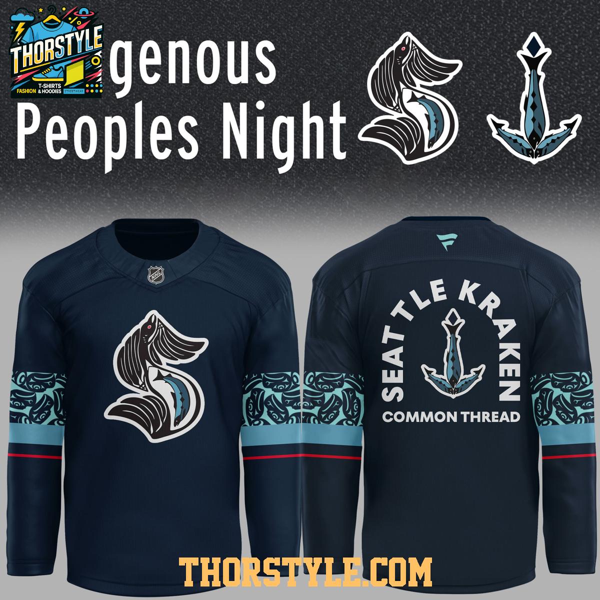 Seattle Kraken Indigenous Peoples Night Of Honor 2025 Personalized Hockey Jersey Seattle Kraken Indigenous Peoples Night Of Honor 2025 Personalized Hockey Jersey