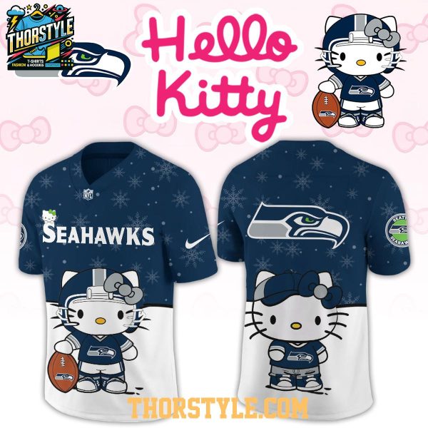 Seattle Seahawks Hello Kitty New Year 2026 Personalized Football Jersey