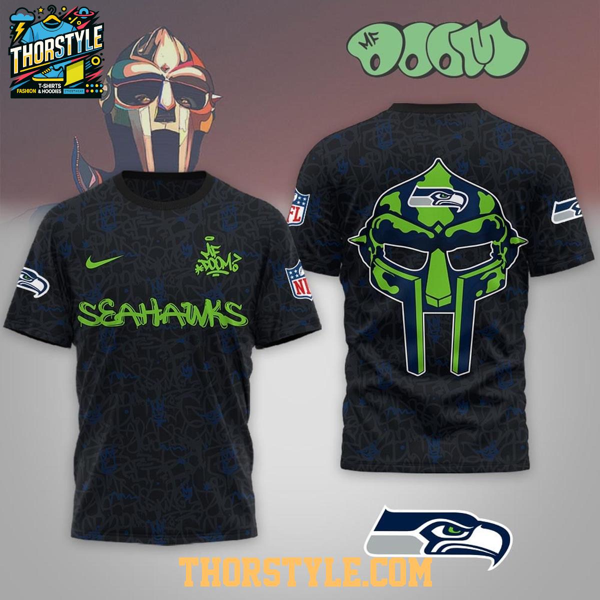 Seattle Seahawks MF Doom Tribute Tour 2026 Hoodie T-Shirt Seattle Seahawks MF Doom Tribute Tour 2026 Hoodie T-Shirt