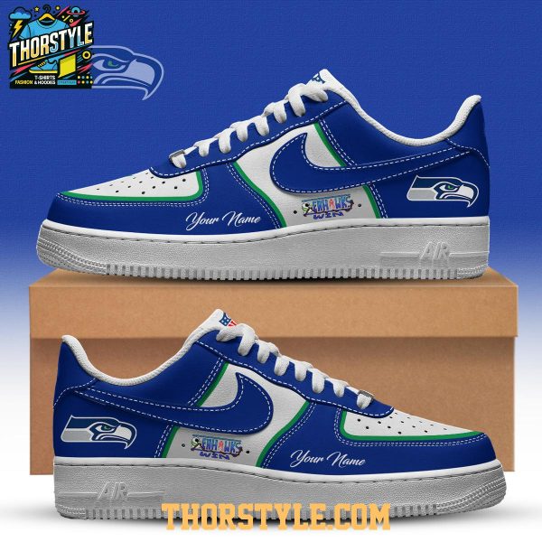Seattle Seahawks One Piece Victory 2025 Personalized Air Force 1 Shoes