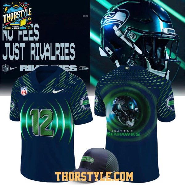 Seattle Seahawks Rivalries High-Decibel Zone 2025 Personalized Football Jersey