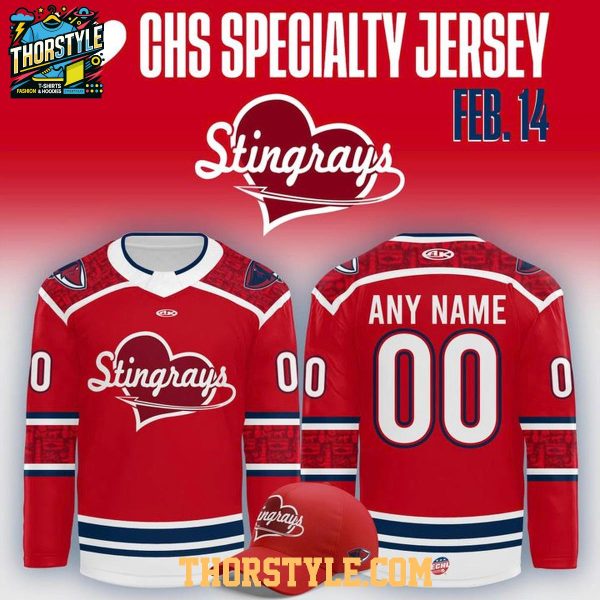 South Carolina Stingrays 2025-2026 I Love CHS Personalized Hockey Jersey