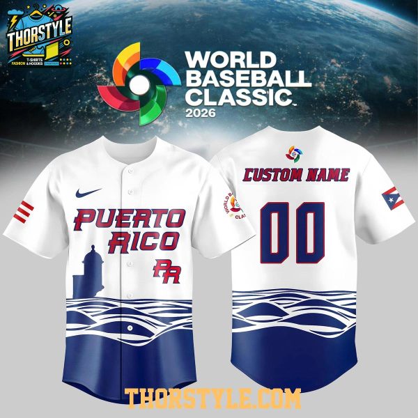 Team Puerto Rico 2026 World Baseball Classic Personalized Baseball Jersey