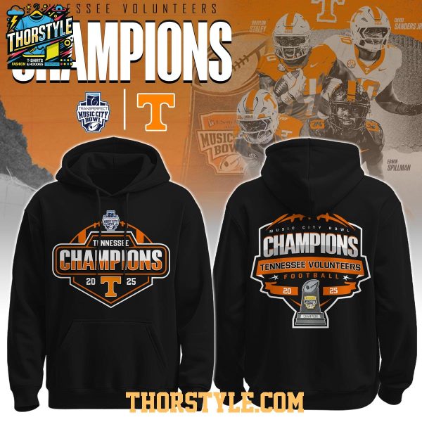 Tennessee Volunteers Music City Bowl Champions 2025 Hoodie T-Shirt