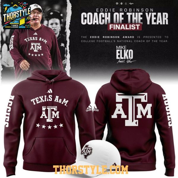 Texas A&M Aggies Eddie Robinson Coach Of The Year 2025 Hoodie T-Shirt