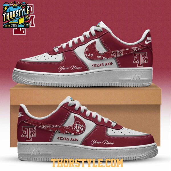 Texas A&M Aggies Volleyball 2025 Personalized Air Force 1 Shoes